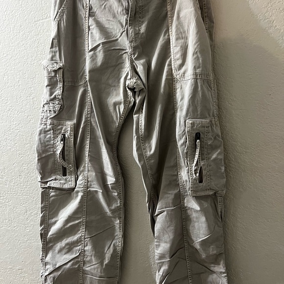 Women’s Cargo Pants - Beige , Gray, and Green - Picture 2 of 9